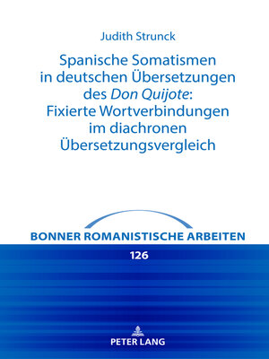 cover image of Spanische Somatismen in deutschen Uebersetzungen des Don Quijote